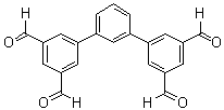 [1,1':3',1''-Terphenyl]-3,3'',5,5''-tetracarboxaldehyde molecular structure (CAS 201734-76-1)