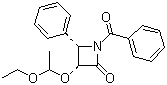 (3R,4S)-1-苯甲酰-3-(1-乙氧乙氧基)-4-苯基-2-氮杂环丁酮分子结构 (CAS 201856-53-3)