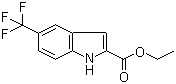 结构式 CAS# 201929-84-2, 5-三氟甲基吲哚-2-羧酸乙酯