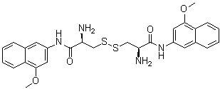 structure of CAS# 201930-05-4, [R-(R*,R*)]-3,3'-Dithiobis[2-amino-N-(4-methoxy-2-naphthalenyl)propanamide]