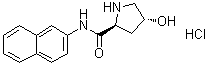 (2S,4R)-4-Hydroxy-N-2-naphthalenyl-2-pyrrolidinecarboxamide monohydrochloride molecular structure (CAS 201994-57-2)