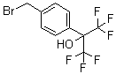 结构式 CAS# 202134-57-4, 2-[4-(溴甲基)苯基]-1,1,1,3,3,3-六氟丙-2-醇