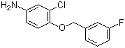 3-Chloro-4-(3-fluorobenzyloxy)aniline molecular structure (CAS 202197-26-0)