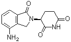 (3S)-3-(4-Amino-1,3-dihydro-1-oxo-2H-isoindol-2-yl)-2,6-piperidinedione molecular structure (CAS 202271-91-8)