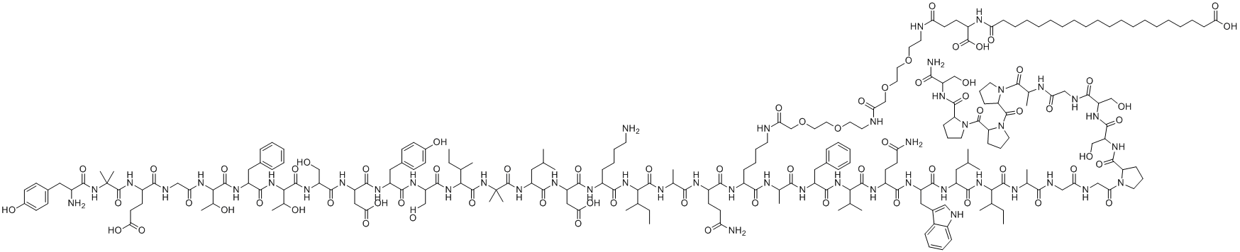 Tirzepatide molecular structure (CAS 2023788-19-2)