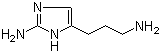 5-(3-Aminopropyl)-1H-imidazol-2-amine molecular structure (CAS 202391-71-7)