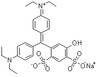 structure of CAS# 20262-76-4, C.I. Acid Blue 3 monosodium salt;N-[4-[[4-(Diethylamino)phenyl](5-hydroxy-2,4-disulfophenyl)methylene]-2,5-cyclohexadien-1-ylidene]-N-ethylethanaminium inner salt monosodium salt; C.I. 42051:2; C.I. Food Blue 5:2; Food Blue 5:2