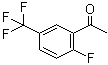 structure of CAS# 202664-53-7, 1-(2-Fluoro-5-trifluoromethylphenyl)ethanone;2'-Fluoro-5'-(trifluoromethyl)acetophenone