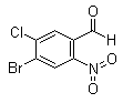 structure of CAS# 202808-23-9, 4-Bromo-5-chloro-2-nitrobenzaldehyde