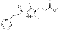 Methyl 5-[(benzyloxy)carbonyl]-2,4-dimethylpyrrole-3-propionate molecular structure (CAS 20303-31-5)