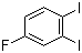 1,2-二碘-4-氟苯分子结构 (CAS 203059-85-2)