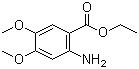 结构式 CAS# 20323-74-4, 2-氨基-4,5-二甲氧基苯甲酸乙酯