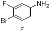 结构式 CAS# 203302-95-8, 4-溴-3,5-二氟苯胺