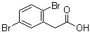 structure of CAS# 203314-28-7, 2,5-Dibromobenzeneacetic acid;(2,5-Dibromophenyl)acetic acid