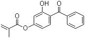 structure of CAS# 2035-72-5, 4-Benzoyl-3-hydroxyphenyl methacrylate;2-Hydroxy-4-(methacryloyloxy)benzophenone