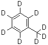structure of CAS# 2037-26-5, Toluene-d<sub>8</sub>;Perdeuteriotoluene; [<sup>2</sup>H<sub>8</sub>]Toluene
