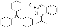 Dichloro(2-isopropoxyphenylmethylene)(tricyclohexylphosphine)ruthenium (II) molecular structure (CAS 203714-71-0)