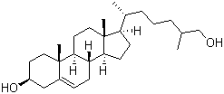5,25R-Cholesten-3beta,26-diol molecular structure (CAS 20380-11-4)