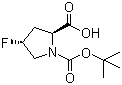 structure of CAS# 203866-14-2, N-Boc-trans-4-fluoro-L-proline