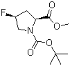 N-Boc-cis-4-Fluoro-L-proline methyl ester molecular structure (CAS 203866-16-4)
