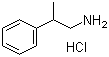 2-苯基-1-丙胺盐酸盐分子结构 (CAS 20388-87-8)
