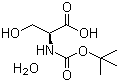 Boc-L-Serine hydrate molecular structure (CAS 204191-40-2)
