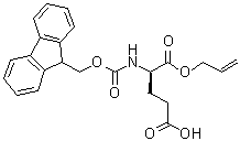 结构式 CAS# 204251-86-5, N-[芴甲氧羰基]-D-谷氨酸烯丙基酯