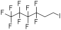structure of CAS# 2043-55-2, 1H,1H,2H,2H-Perfluorohexyl iodide;1H,1H,2H,2H-Perfluoro-1-iodohexane; 1,1,1,2,2,3,3,4,4-Nonafluoro-6-iodohexane