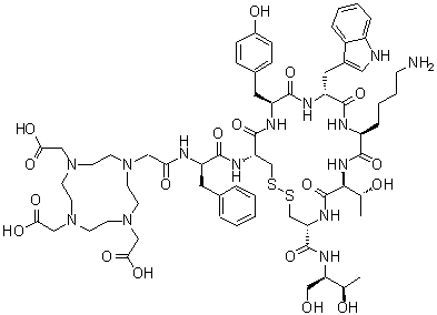 Edotreotide molecular structure (CAS 204318-14-9)