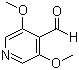3,5-Dimethoxypyridine-4-carboxaldehyde molecular structure (CAS 204862-70-4)