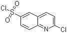 2-Chloroquinoline-6-sulfonyl chloride molecular structure (CAS 205055-71-6)