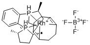 (+)-1,2-Bis((2S,5S)-2,5-dimethylphospholano)benzene(1,5-cyclooctadiene)rhodium(I) tetrafluoroborate molecular structure (CAS 205064-10-4)