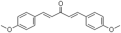 structure of CAS# 2051-07-2, 1,5-Bis(4-methoxyphenyl)-1,4-pentadien-3-one;1,5-Bis(p-methoxyphenyl)-3-pentadienone; 1,5-Bis(4-methoxyphenyl)-1,4-pentadien-3-one; 1,5-Bis(p-methoxyphenyl)-1,4-pentadien-3-one; Bis(4-methoxybenzylidene)acetone; NSC 401196; NSC 677239