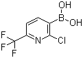 2-Trifluoromethyl-6-chloro-5-pyridineboric acid molecular structure (CAS 205240-63-7)