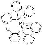 structure of CAS# 205319-06-8, cis-[Bis[2-(diphenylphosphino)phenyl] ether]dichloropalladium