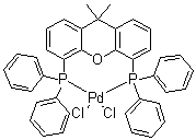 Dichloro[9,9-dimethyl-4,5-bis(diphenylphosphino)xanthene]palladium(II) molecular structure (CAS 205319-10-4)