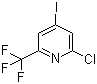 2-Chloro-4-iodo-6-(trifluoromethyl)pyridine molecular structure (CAS 205444-22-0)