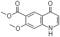 1,4-二氢-7-甲氧基-4-氧代-6-喹啉羧酸甲酯分子结构 (CAS 205448-65-3)