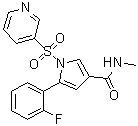 5-(2-Fluorophenyl)-N-methyl-1-(3-pyridinylsulfonyl)-1H-pyrrole-3-carboxamide molecular structure (CAS 2054536-04-6)