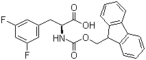 structure of CAS# 205526-24-5, Fmoc-3,5-difluoro-L-phenylalanine