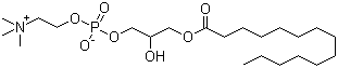 structure of CAS# 20559-16-4, 1-Myristoyl-sn-glycero-3-phosphocholine