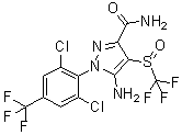 Fipronil amide molecular structure (CAS 205650-69-7)