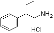 beta-乙基苯乙胺盐酸盐分子结构 (CAS 20569-45-3)
