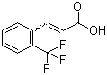 结构式 CAS# 2062-26-2, 2-三氟甲基肉桂酸; 邻三氟甲基肉桂酸