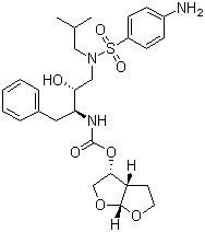 structure of CAS# 206361-99-1, Darunavir;[(3R,3aS,6aR)-2,3,3a,4,5,6a-Hexahydrofuro[5,4-b]furan-3-yl] N-[(2S,3R)-4-[(4-aminophenyl)sulfonyl-(2-methylpropyl)amino]-3-hydroxy-1-phenylbutan-2-yl]carbamate