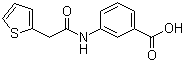 structure of CAS# 206983-05-3, 3-(2-Thiophen-2-ylacetylamino)benzoic acid