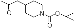 结构式 CAS# 206989-54-0, 4-(2-氧代丙基)哌啶-1-羧酸叔丁酯