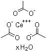 Cerium (III) acetate hydrate molecular structure (CAS 206996-60-3)