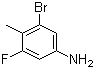 3-溴-5-氟-4-甲基苯胺分子结构 (CAS 207110-35-8)