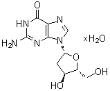 2'-Deoxyguanosine hydrate molecular structure (CAS 207121-55-9)